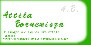 attila bornemisza business card